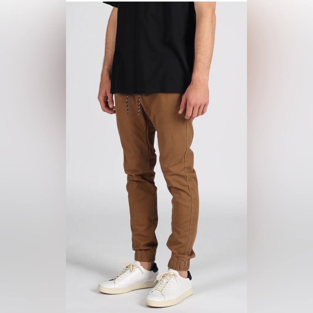 Old Navy Tan Joggers with Black Details